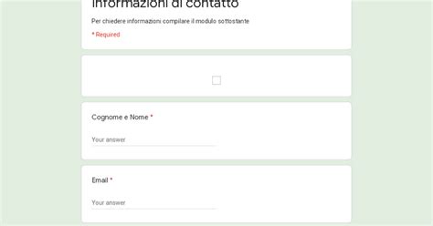 Informazioni di contatto del corriere 